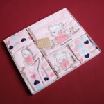 ⁦طقم للأطفال حديثي الولادة 10 قطع لون زهري⁩ - الصورة ⁦2⁩