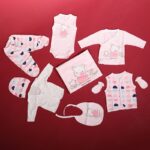 ⁦طقم للأطفال حديثي الولادة 10 قطع لون زهري⁩ - الصورة ⁦3⁩