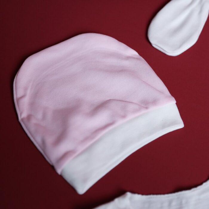 ⁦طقم للأطفال حديثي الولادة 10 قطع لون زهري و أبيض⁩ - الصورة ⁦7⁩