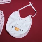 ⁦طقم للأطفال حديثي الولادة 10 قطع لون زهري و أبيض⁩ - الصورة ⁦9⁩