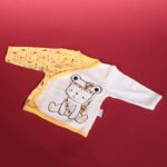 ⁦طقم للأطفال حديثي الولادة 10 قطع لون أصفر و أبيض⁩ - الصورة ⁦11⁩