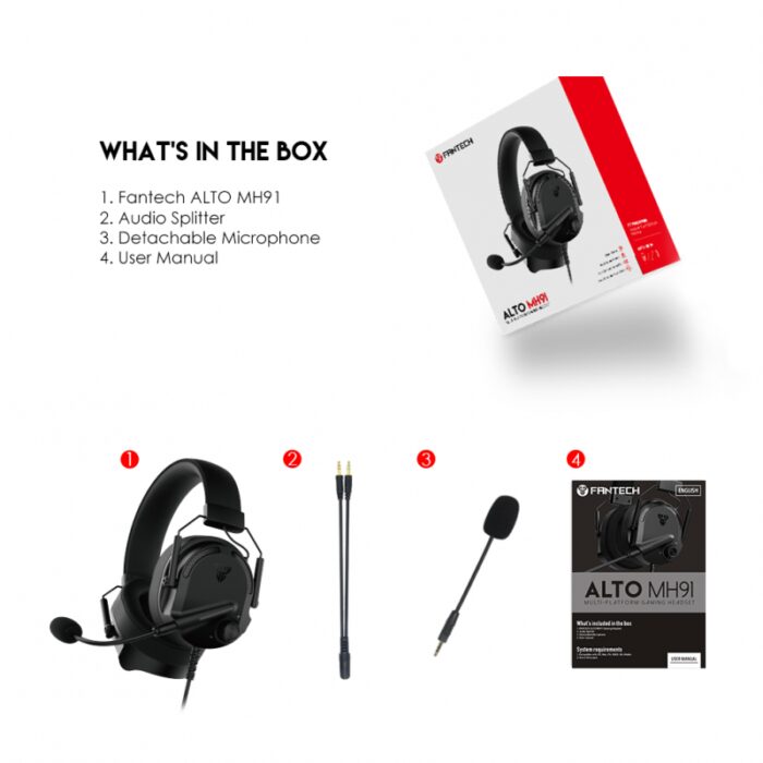 ⁦Fantech Gaming Headphone MH91 ALTO⁩ - الصورة ⁦6⁩