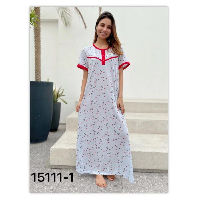 10335459_67dc514ecd9ad قميص نوم ستاتي نص كم - الصورة 1