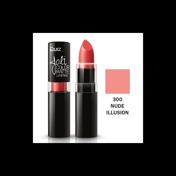 10335555_67dc5199c3106 أحمر شفاه مطفي من كويز درجة 300 حجم 3.6 غم- QUIZ - Joli Matte Long Lasting Lipstick (No 300) 3.6g - الصورة 1