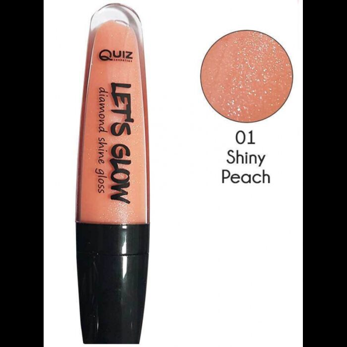 10335556_67dc519b75b31 ملمع شفاه من كويز درجة لون 01 حجم 7 مل - QUIZ Let’s Glow Lip Gloss (01 Shiny Peach) 7ml - الصورة 1