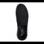 ⁦Skechers Men's Slip-ins: GO WALK Arch Fit - Hands Free Shoes - حذاء سكيتشرز ليب اون: جو ووك ارتش فيت هاند فري للرجال لون اسود ونعل ابيض⁩ - الصورة ⁦3⁩