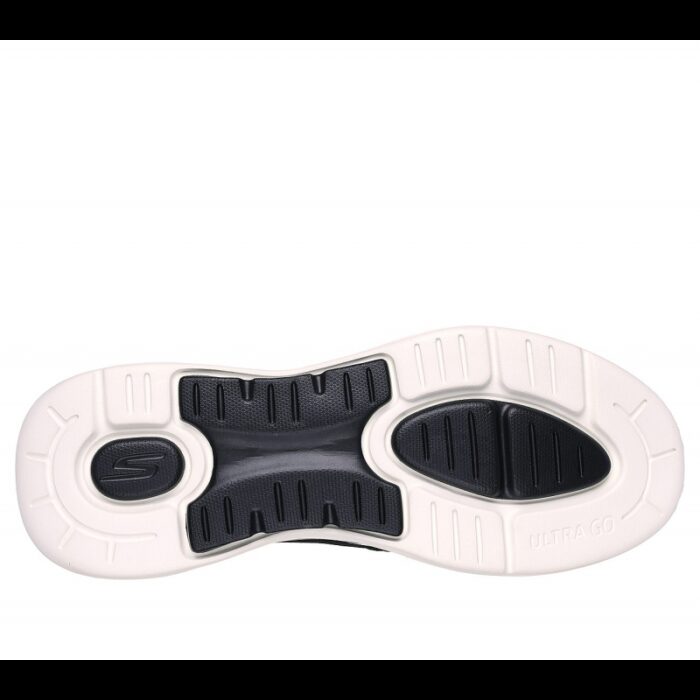 ⁦Skechers Men's Slip-ins: GO WALK Arch Fit - Hands Free Shoes - حذاء سكيتشرز ليب اون: جو ووك ارتش فيت هاند فري للرجال لون اسود ونعل ابيض⁩ - الصورة ⁦4⁩