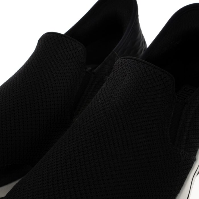 ⁦Skechers Men's Slip-ins: GO WALK Arch Fit - Hands Free Shoes - حذاء سكيتشرز ليب اون: جو ووك ارتش فيت هاند فري للرجال لون اسود ونعل ابيض⁩ - الصورة ⁦10⁩