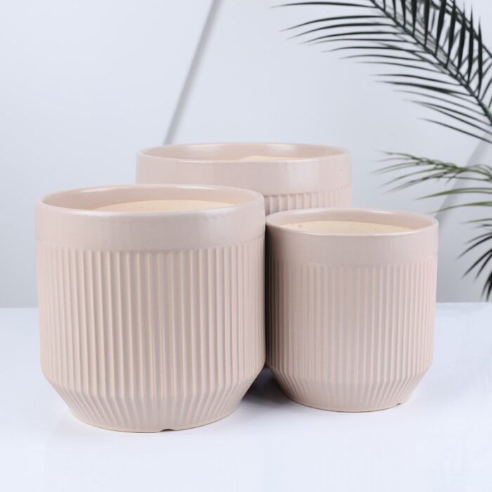 ⁦طقم قوار بورسلان 3 قطع لون بيج⁩ - الصورة ⁦2⁩