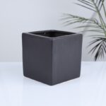 ⁦قوار بورسلان قطعة واحدة لون أسود⁩ - الصورة ⁦4⁩