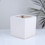 ⁦قوار بورسلان قطعة واحدة لون أبيض⁩ - الصورة ⁦2⁩