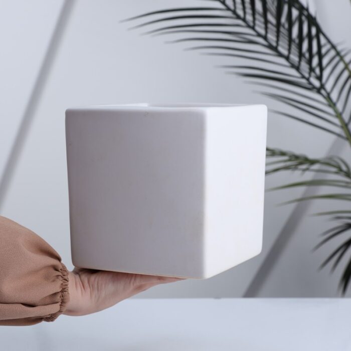 ⁦قوار بورسلان قطعة واحدة لون أبيض⁩ - الصورة ⁦3⁩