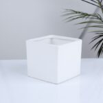 ⁦قوار بورسلان قطعة واحدة لون أبيض⁩ - الصورة ⁦2⁩