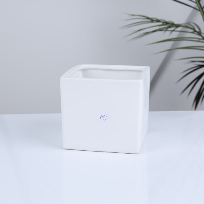 ⁦قوار بورسلان قطعة واحدة لون أبيض⁩ - الصورة ⁦3⁩