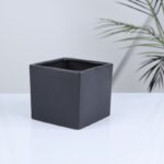 ⁦قوار بورسلان قطعة واحدة لون أسود⁩ - الصورة ⁦2⁩