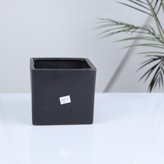 ⁦قوار بورسلان قطعة واحدة لون أسود⁩ - الصورة ⁦3⁩