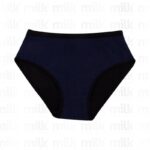 ⁦طقم داخلي نسائي قطن 3 قطع لون كحلي وأبيض⁩ - الصورة ⁦2⁩