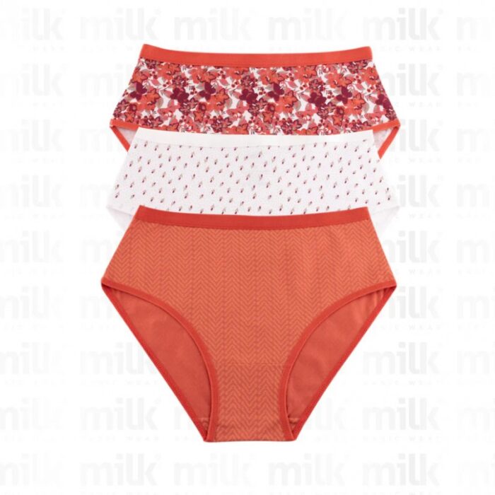 10335773_67dc5396bc014 طقم داخلي نسائي قطن 3 قطع بألوان مختلفة - الصورة 1