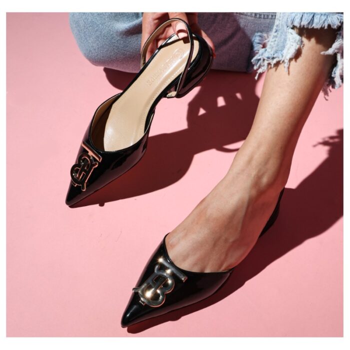 ⁦حذاء كعب للنساء لون أسود من Sami Boutique⁩ - الصورة ⁦2⁩