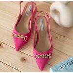 حذاء كعب للنساء لون فوشي من Sami Boutique