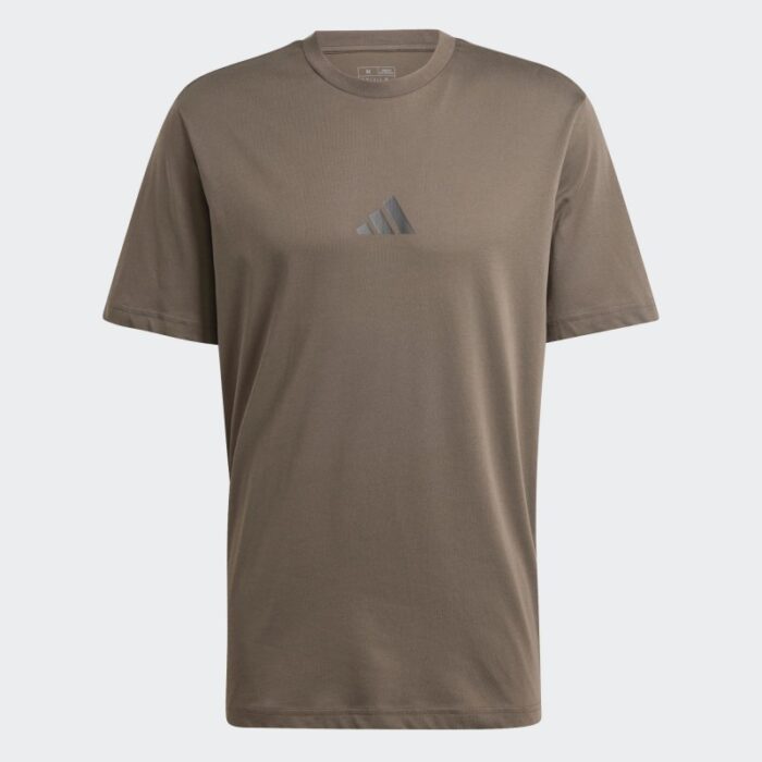 ⁦adidas Mens' Strength Graphic Tee - Green - تيشيرت اديداس سترينث جرافيك للرجال لون زيتي⁩ - الصورة ⁦2⁩