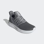 ⁦adidas Men's Lite Racer Adapt 7.0 Shoes - Grey- حذاء اديداس لايت ريسر ادبت 7.0 للرجال لون رمادي ونعل ابيض⁩ - الصورة ⁦5⁩