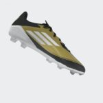 ⁦adidas Unisex' F50 League Messi Firm/Multi-Ground Soccer Cleats Boots - Gold - حذاء اديداس اف 50 ليجا ميسي فيرم ملتي جراوند للجنسين لون ذهبي وابيض⁩ - الصورة ⁦17⁩