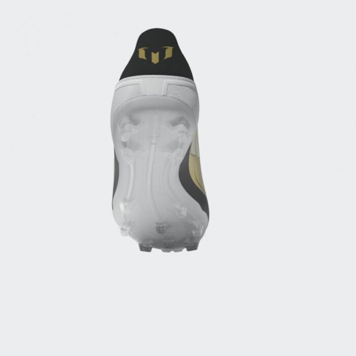 ⁦adidas Unisex' F50 League Messi Firm/Multi-Ground Soccer Cleats Boots - Gold - حذاء اديداس اف 50 ليجا ميسي فيرم ملتي جراوند للجنسين لون ذهبي وابيض⁩ - الصورة ⁦19⁩