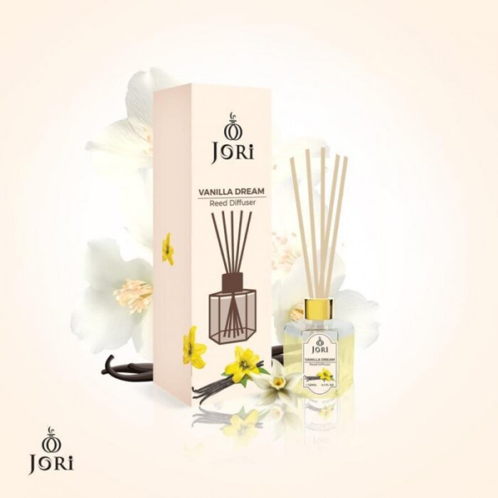 ⁦معطر جو عيدان برائحة فانيلا دريم من جوري حجم 120 مل – VANILLA DREAM Reed Diffuser By JORI 120Ml⁩ - الصورة ⁦3⁩