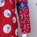 ⁦قميص بيتي للنساء كم طويل لون عنابي⁩ - الصورة ⁦6⁩