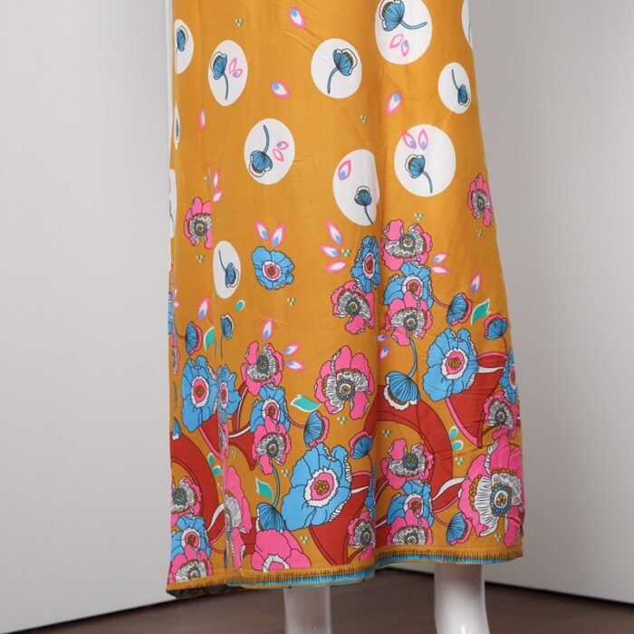 ⁦قميص بيتي للنساء كم طويل لون كموني⁩ - الصورة ⁦4⁩