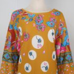 ⁦قميص بيتي للنساء كم طويل لون كموني⁩ - الصورة ⁦5⁩