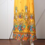 ⁦قميص بيتي للنساء كم طويل لون أصفر⁩ - الصورة ⁦5⁩