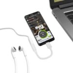 ⁦كيبل تحويل صوت من تايب سي الى اوكس 3.5 ملم USB-C Headset Jack Adapter -  لون أبيض⁩ - الصورة ⁦5⁩