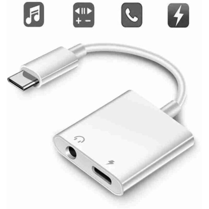 10335930_67dc54bdb96b9 كيبل تحويل صوت من تايب سي الى اوكس 3.5 ملم Type -C to 3.5 mm Headphone - لون أزرق - الصورة 1