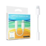 تحويلة صوت  بلوتوث للآيفون، موديل GL032-1 - لون أبيض مع أزرق