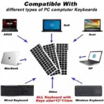 ⁦لصقات أحرف للوحة المفاتيح - لون أسود - ماركة QIHE⁩ - الصورة ⁦4⁩