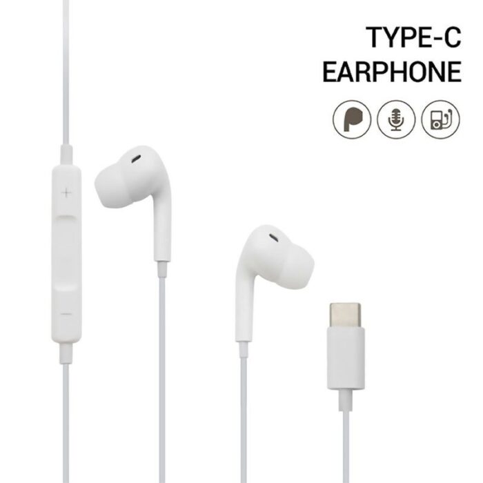 ⁦سماعة أذن سلكية GL-PG3-3 - موديل  TYPE-C - لون أبيض⁩ - الصورة ⁦2⁩