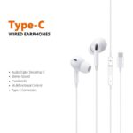 ⁦سماعة أذن سلكية GL-PG3-3 - موديل  TYPE-C - لون أبيض⁩ - الصورة ⁦4⁩