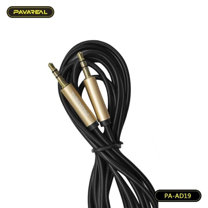 ⁦كيبل صوت أوكس 3.5 ملم-  طول 2 متر - موديل AD-19  ماركة PAVAREAL⁩ - الصورة ⁦2⁩