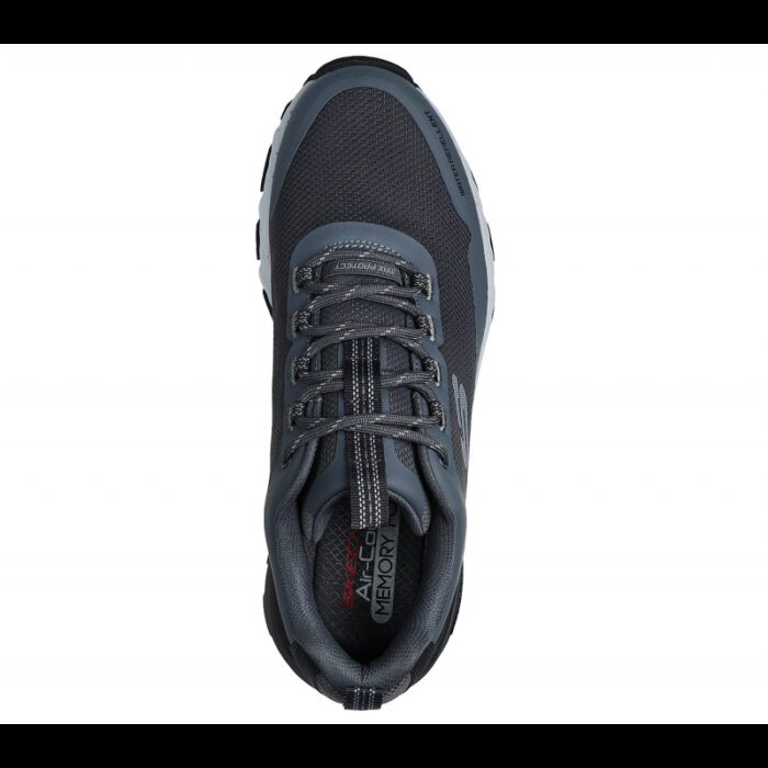 ⁦Skechers Men's Max Protect - Liberated Shoes - حذاء سكيتشرز ماكس بروتكت للرجال لون أسود ورمادي⁩ - الصورة ⁦3⁩