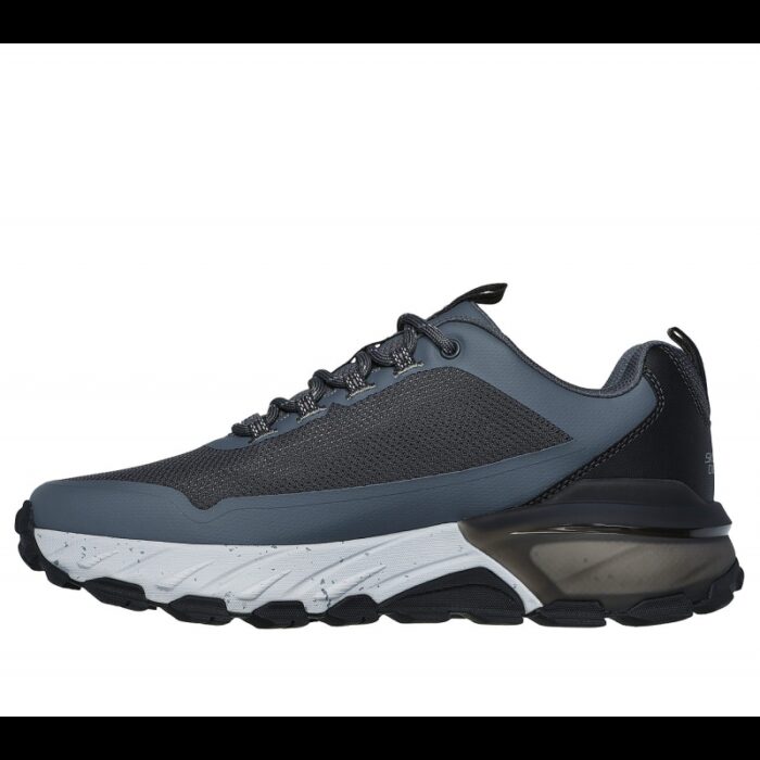 ⁦Skechers Men's Max Protect - Liberated Shoes - حذاء سكيتشرز ماكس بروتكت للرجال لون أسود ورمادي⁩ - الصورة ⁦5⁩