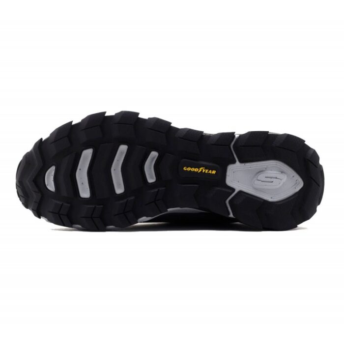 ⁦Skechers Men's Max Protect - Liberated Shoes - حذاء سكيتشرز ماكس بروتكت للرجال لون أسود ورمادي⁩ - الصورة ⁦9⁩