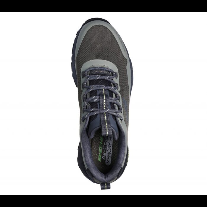 ⁦Skechers Men's Max Protect - Liberated Shoes - حذاء سكيتشرز ماكس بروتكت للرجال لون أسود وزيتي⁩ - الصورة ⁦3⁩