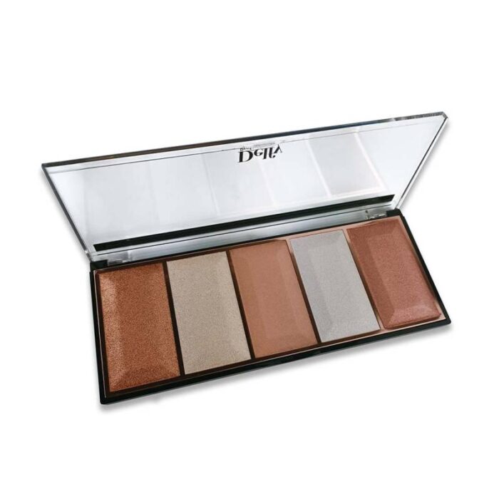 ⁦delfy highlighter collection بالت اضاءه من ديلفي مكون من 5درجات 40غرام⁩ - الصورة ⁦2⁩