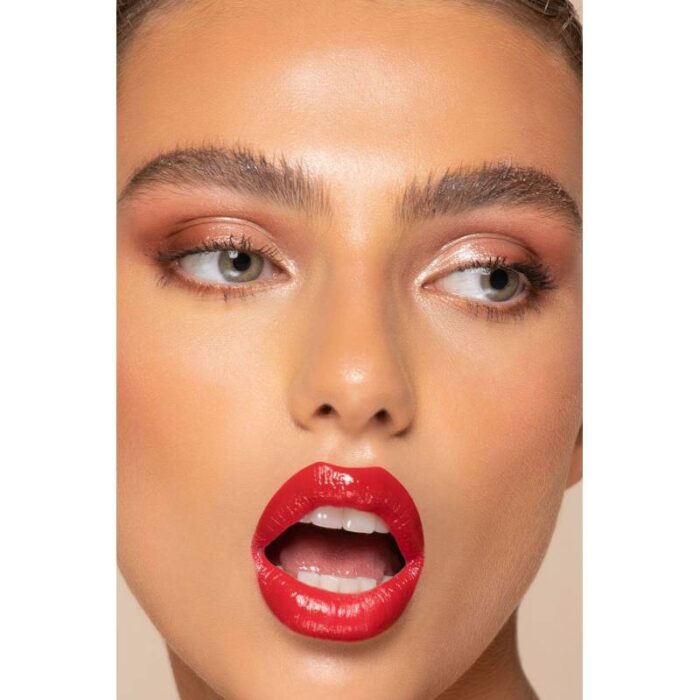⁦Delfy 3D Volume Lip Gloss with Lip Line Perfector (Red Rose) 7 ML- محدد شفاه مع جلوس من ديلفي⁩ - الصورة ⁦2⁩