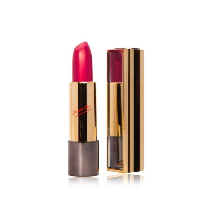 10336067_67dc55adcd5b4 احمر شفاه كريمي مع مراه من دلفي 4غرام delfy lip stick gold duo magenta 4gr - الصورة 1