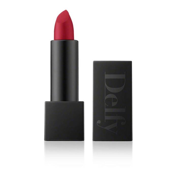 ⁦delfy lip stick matt rasperry wine (مات )احمر شفاه مخملي مطفي 4غرام⁩ - الصورة ⁦3⁩
