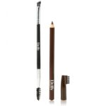 delfy eyebrow pencil coffee قلم تحديد الحواجب باللون بني غامق مع فرشاه اضافيه ذات راسين 1.4غرام