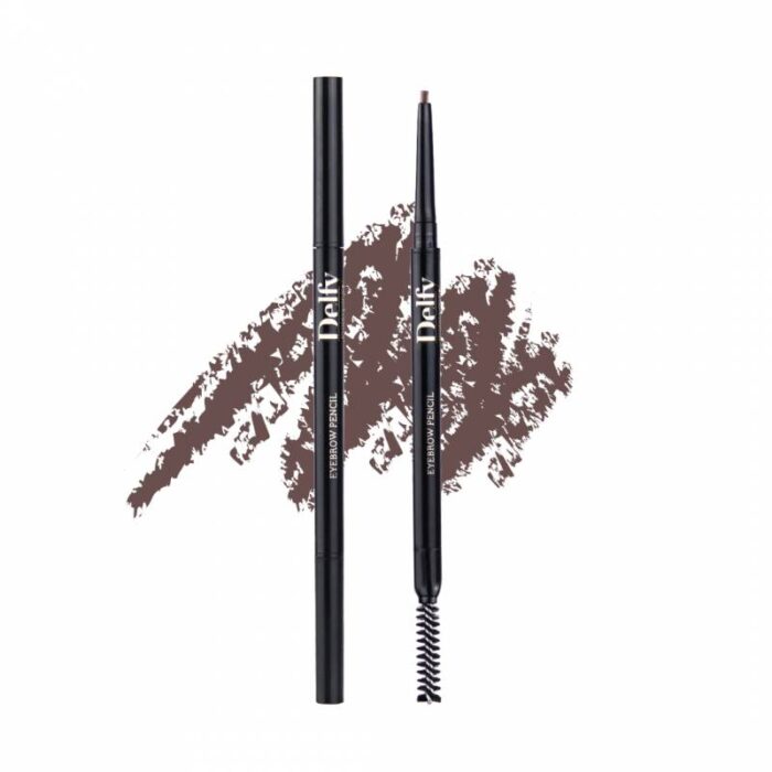 10336088_67dc55eb244df delfy eyebrow pencil taupe قلم تحديد الحواجب باللون بني غامق مع فرشاه اضافيه ذات راسين 1.4غرام - الصورة 1